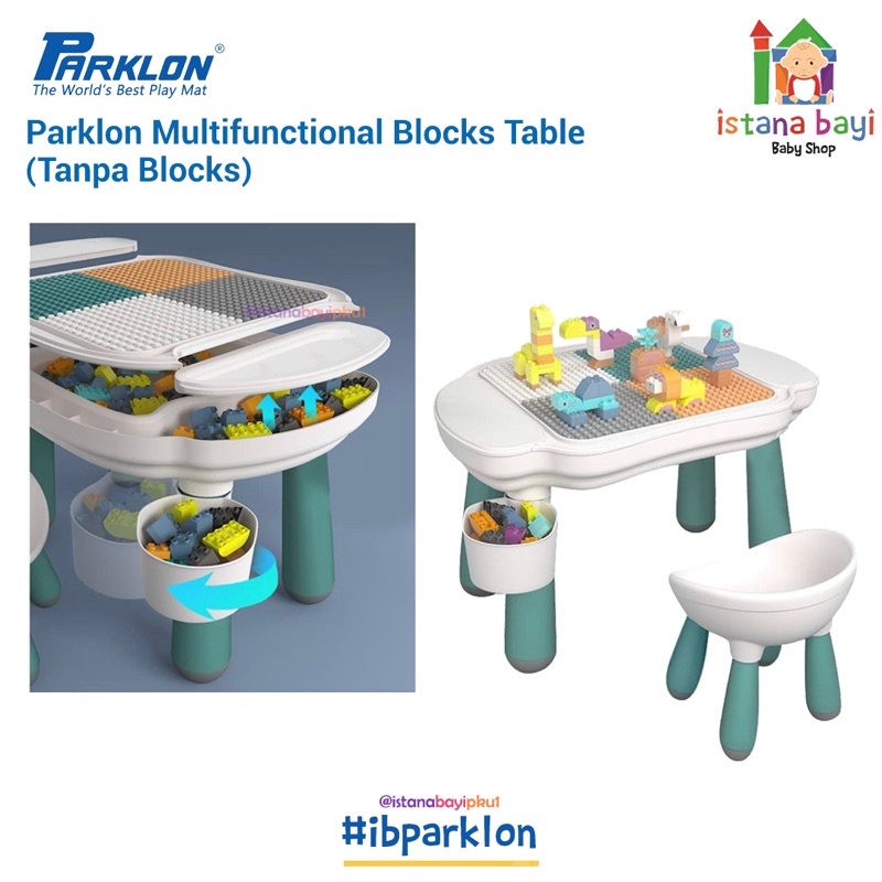 Parklon Multifunction Block Table FREE BLOCK MAINAN / Mainan Anak Murah