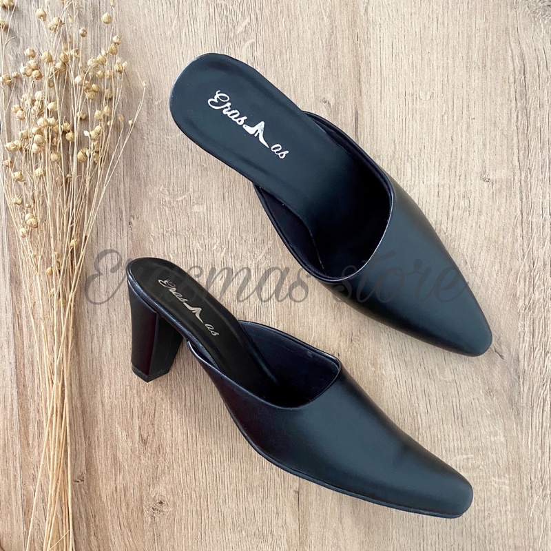 Erasmas B02 Hak 7cm - Sandal Bustong Wanita Sandal Formal Wanita Bustong wanita