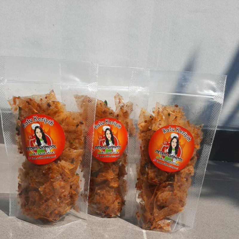 

kripik kaca exstra pedas daun jeruk