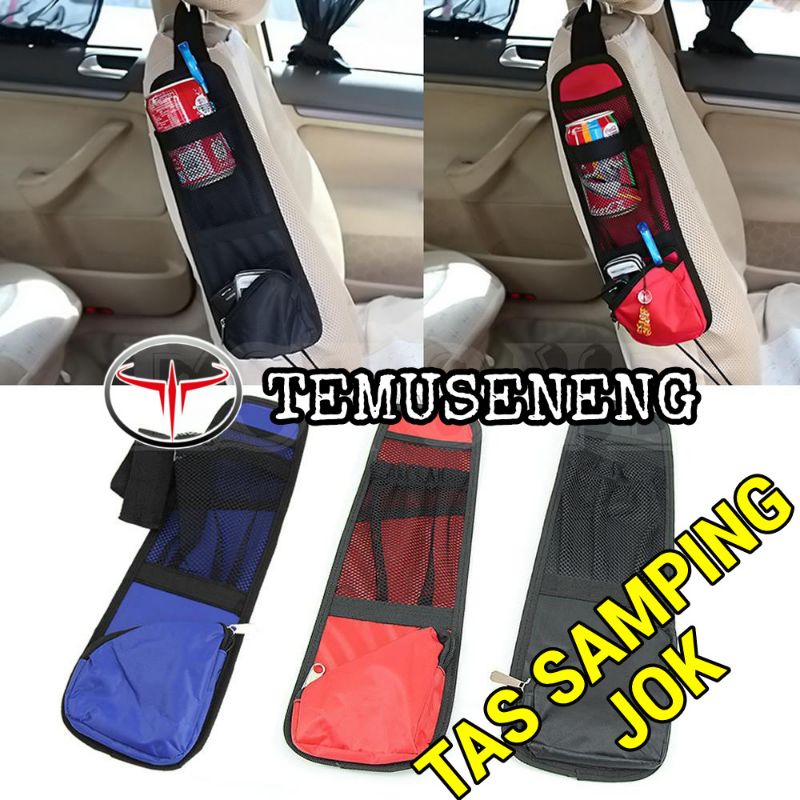 Tas Samping Jok Mobil Kursi Penyimpanan Hp Botol Car Seat Organizer