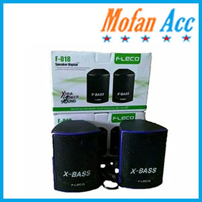 #DE040 / Speaker Aktif Fleco F-018 Xtra Bass/ Speaker Komputer F018 Bermutu