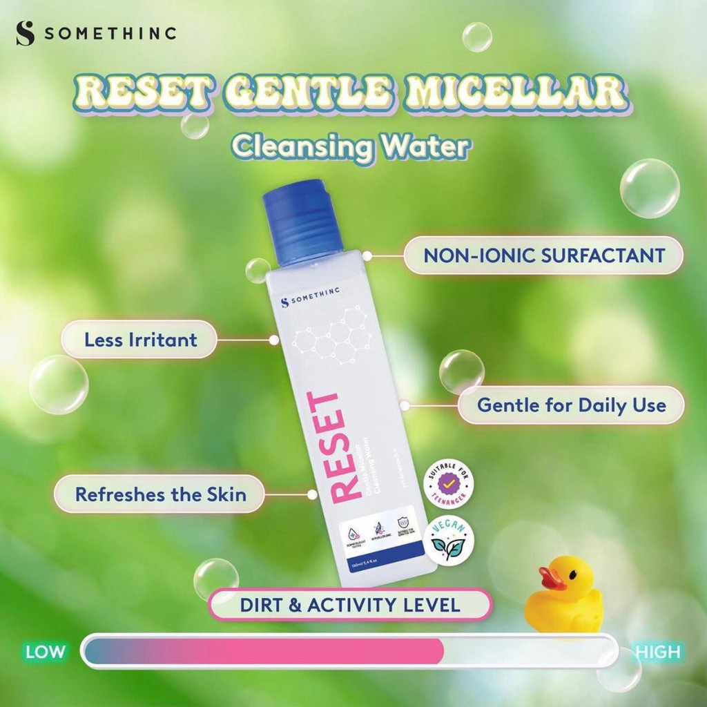 SOMETHINC Cleanser | Low pH Gentle Jelly Men Reset Micellar Water Alpha Cleansing Oil Balm Acnedot