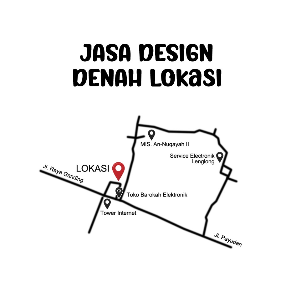 Jual Jasa Design Denah Lokasi Undangan Shopee Indonesia 7301