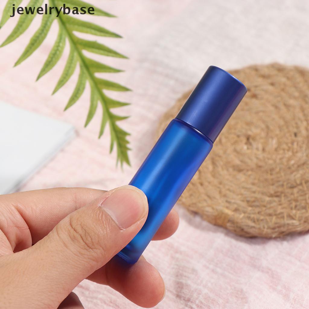 Botol Parfum Minyak Esensial Bahan Kaca Tebal Model Buram Warna-Warni Portabel Ukuran 10ml