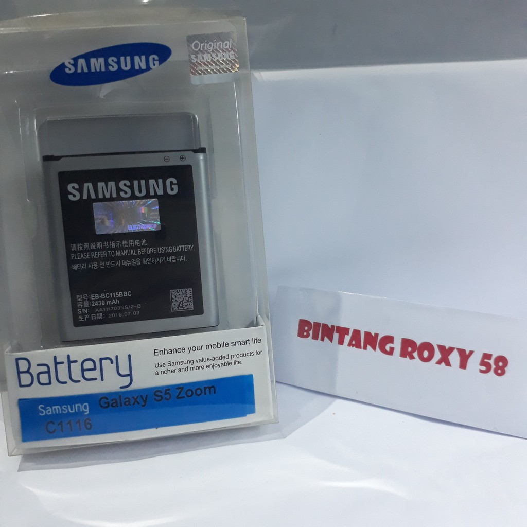 Batre Samsung S5 Zoom C115 C111 C116 K Zoom Original Baterai Battery Batrei Batu Baterei
