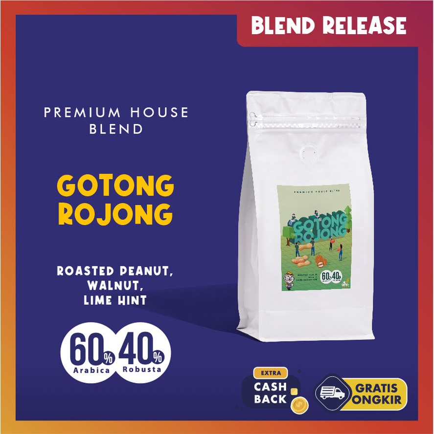 

Kopi Arabika Robusta Gotong Rojong 500g | Signature Blend Mrocoffee