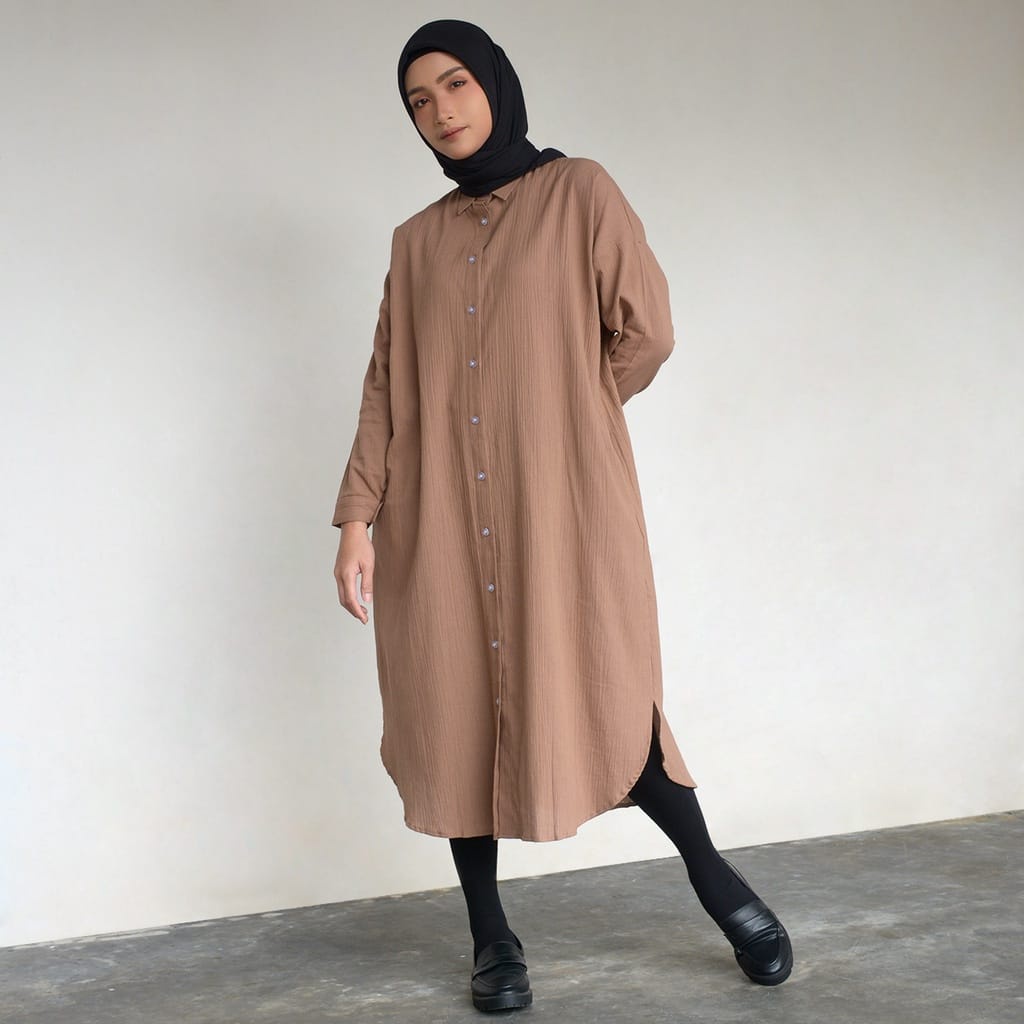 Oversize Dress - Shirt Dress - Oversize Tunik  - Shirt Dress