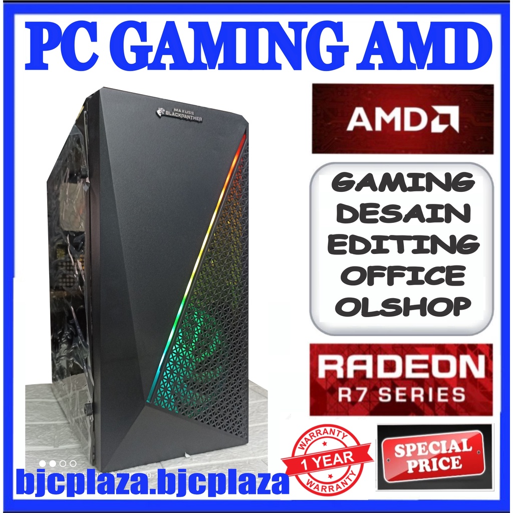 paket rakitan pc gaming amd ddr4