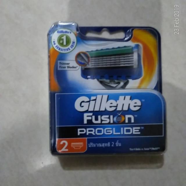 Gillette Fusion Proglide isi 2 pcs Asli