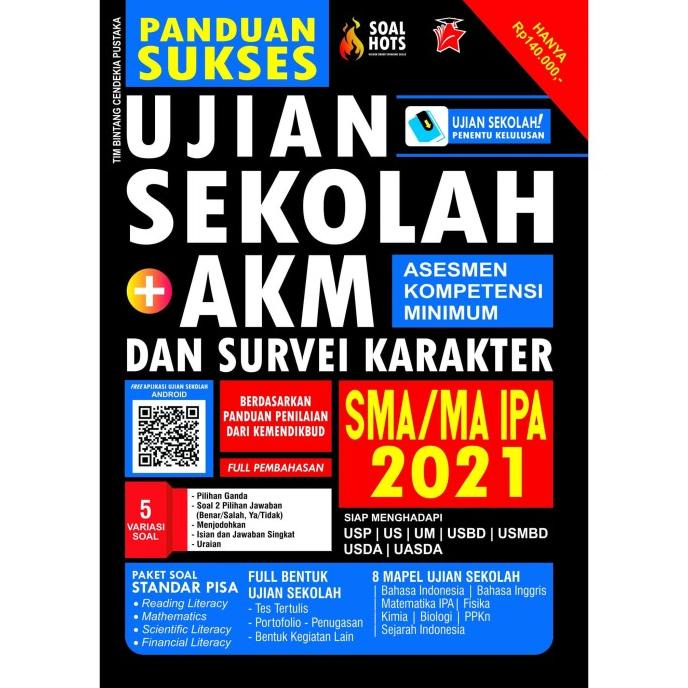 

BUKU PANDUAN SUKSES UJIAN SEKOLAH + AKM SMA/MA IPA 2021(BCP) Star Seller Termurah