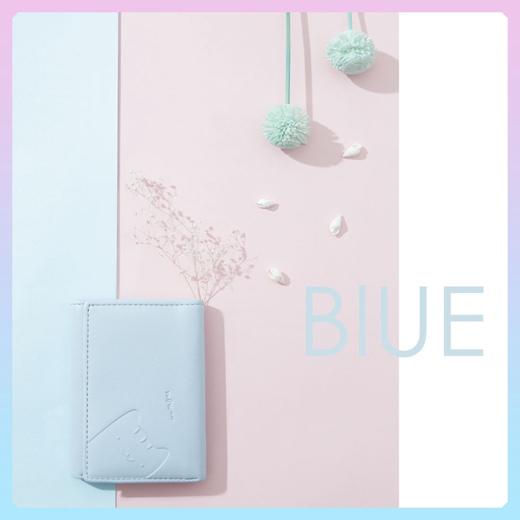 MINISO Dompet Wanita Pendek Kecil Lipat Simple Motif Binatang Lucu Karakter-2