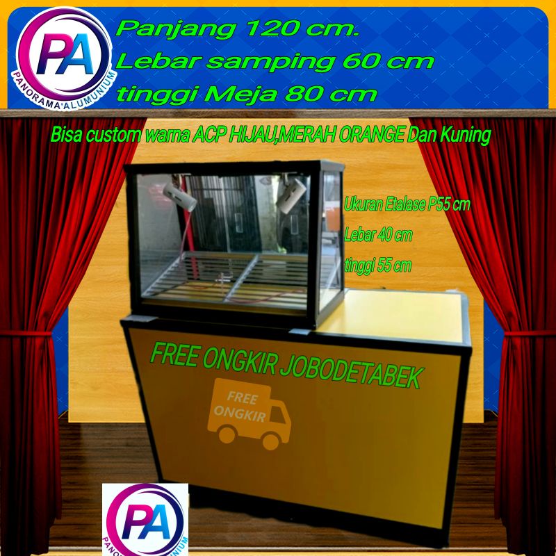 Etalase Fried chicken KFC etalase Alumunium KFC Etalase Ayam Goreng