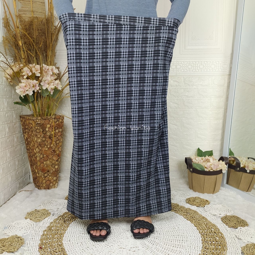 ROK SPAN KOREAN STYLE/ROK SPAN PANJANG TARTAN SIZE JUMBO/ROK SPAN TARTAN PANJANG SIZE M SAMPAI XXXL