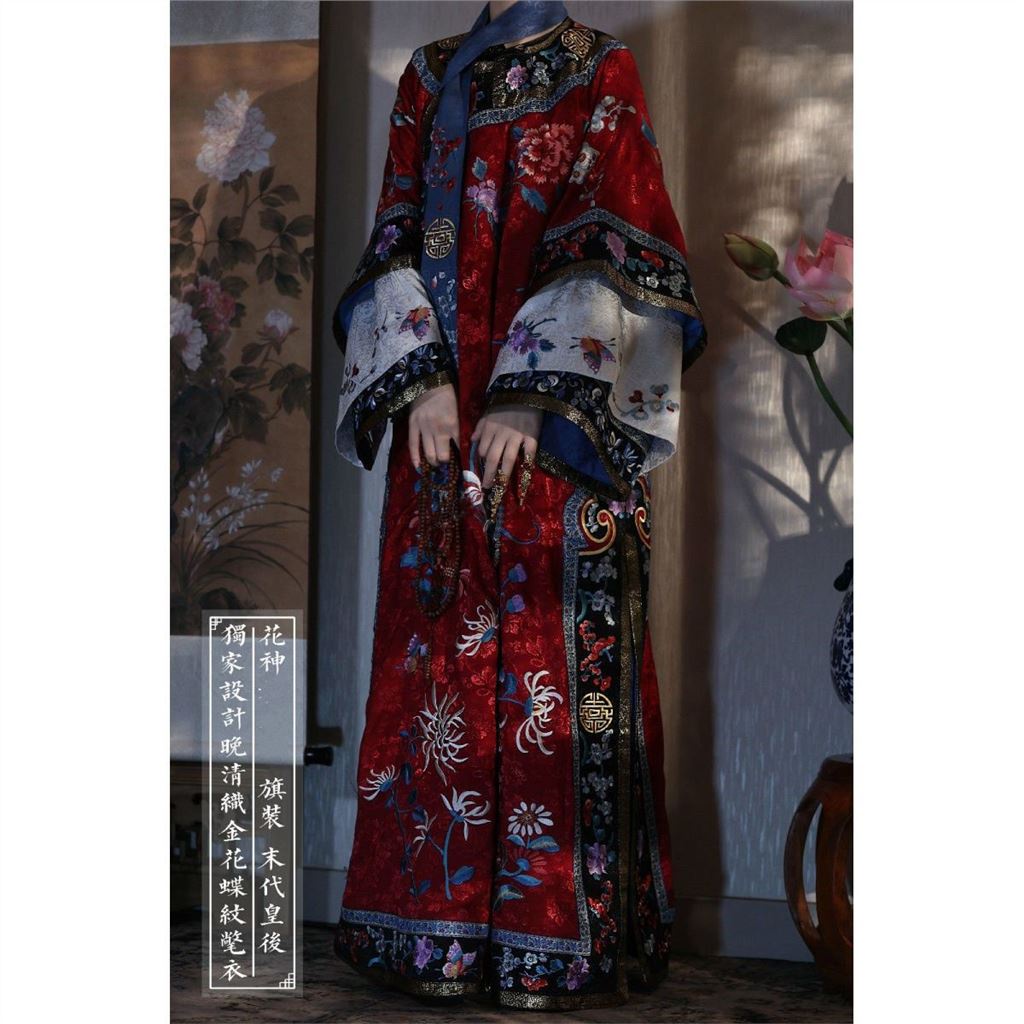 The last empress's cloak in spring 2022 new replica disc buckle placket high-end imitation embroider