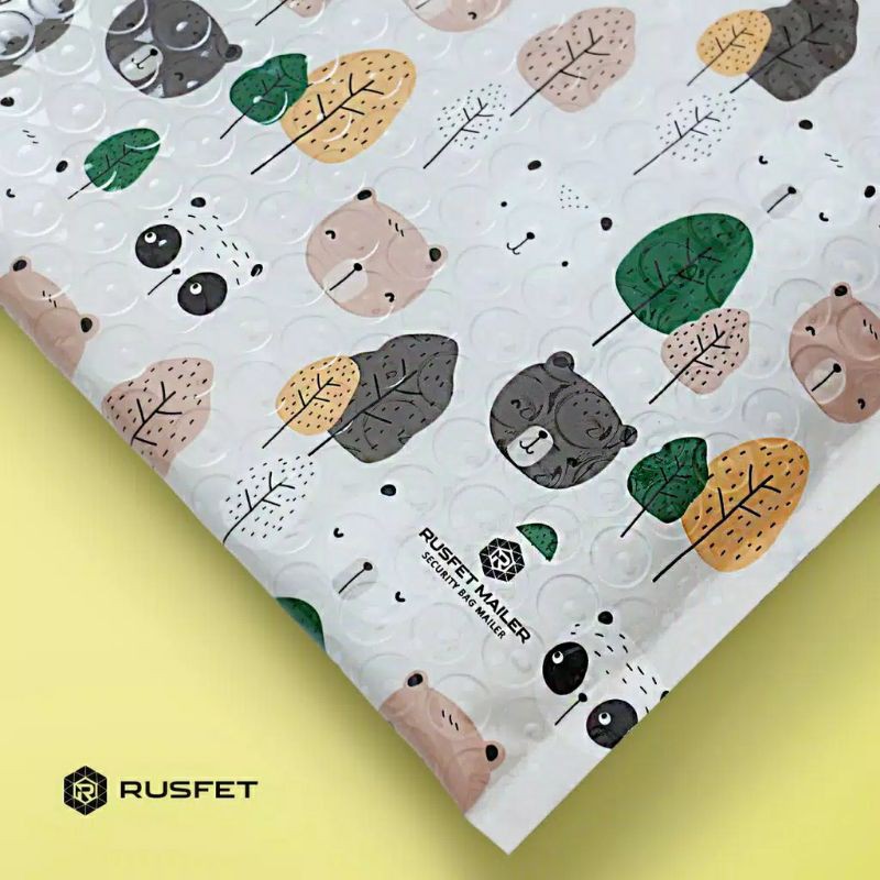 

Bubble Mailer / Amplop Bubble / Amplop Pembungkus / Bubble Wrap Panda & Bear Motif