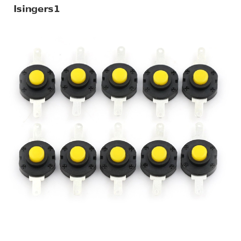 (lsingers1) 10pcs Saklar Tombol Tekan Micro DC 12V 0.5A Untuk Senter