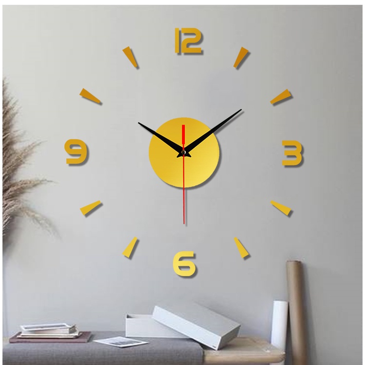 EMOYO Jam Dinding DIY Wall Clock Model Long 30 CM - DIY-201 HITAM