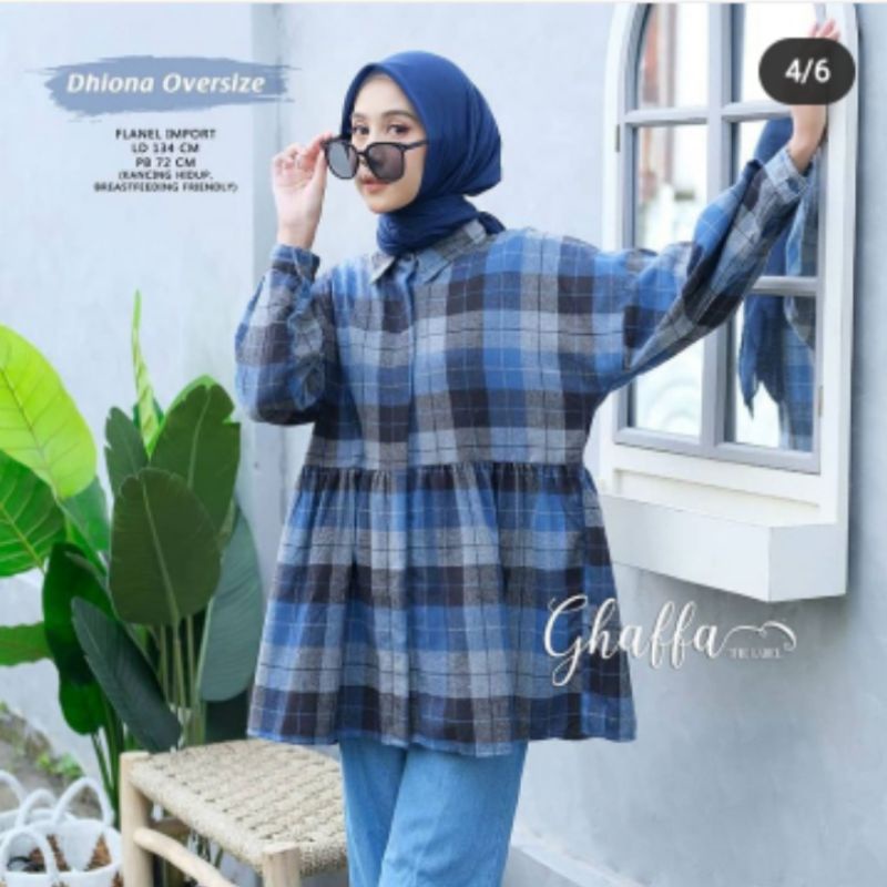 Blouse Flanel Oversize Ori Ghaffar