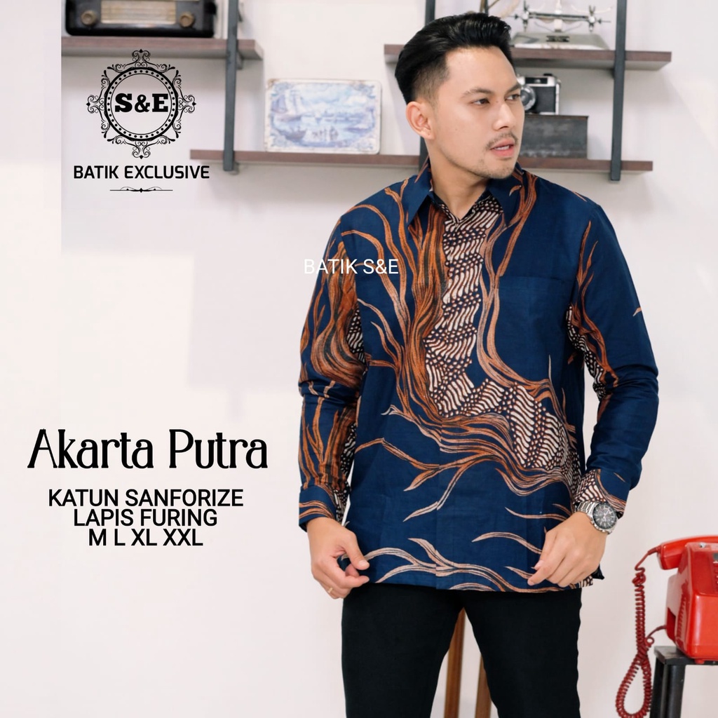 KEMEJA BATIK HIJAU LUMUT batik pria lengan panjang modern kemeja batik premium SE BATIK