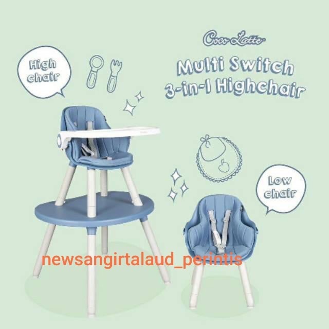 PROMO - Kursi Makan Cocolatte 2308 High Chair Baby Kursi Makan Bayi