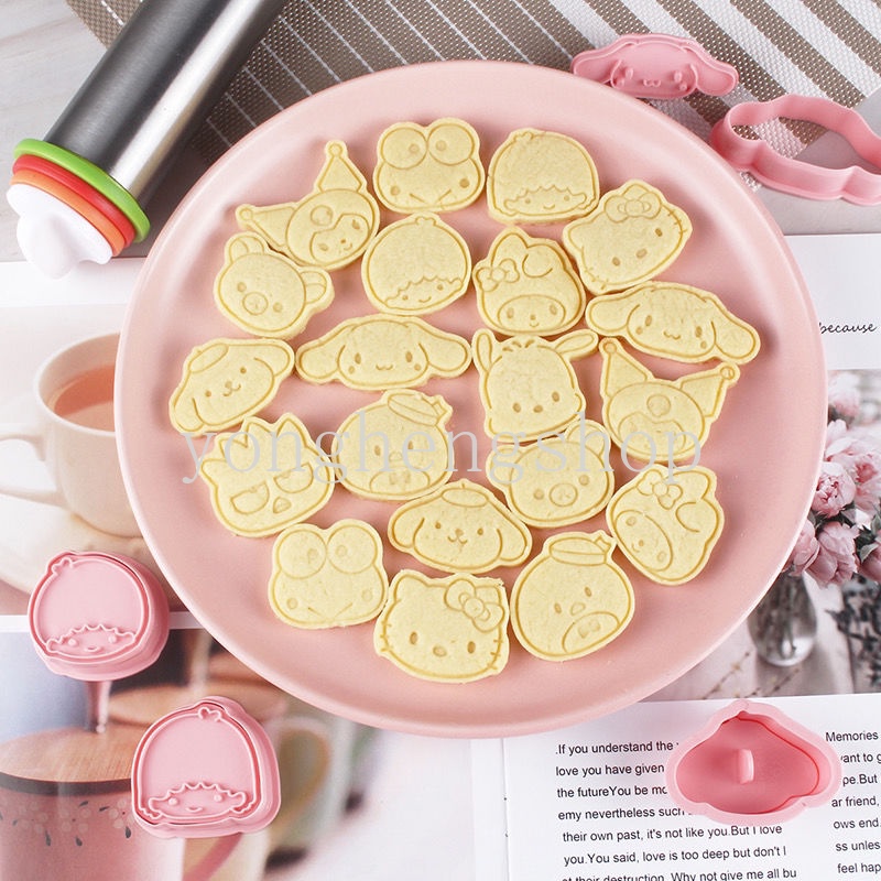 Cetakan Pemotong Biskuit / Cookies Bentuk Kartun Sanrio 3D Untuk Dapur