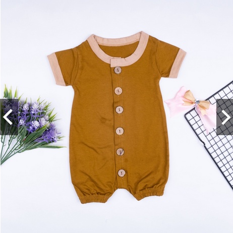 Jumper Lullaby Bayi 0-2 Tahun | Playsuit Button Romper Baju Anak Bayi