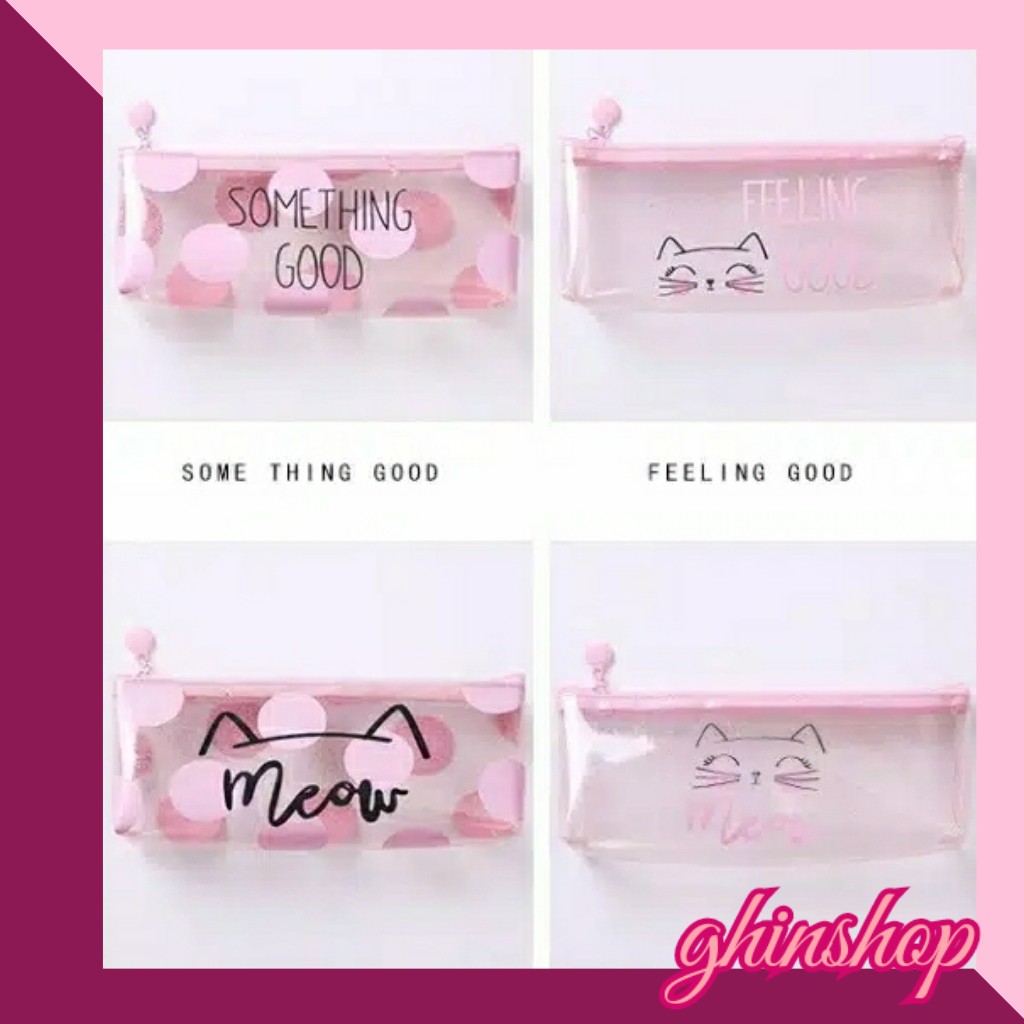 

GHINSHOP| TEMPAT PENSIL TRANSPARAN UNIK LUCU