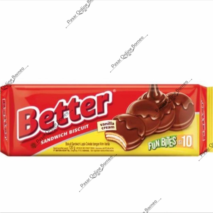 Better Fun Bites Isi 10 Sandwich Biscuit Vanila Cream