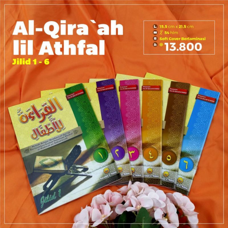 Al Qiroah Lil Athfal Jilid 1-6 1 Set dapat 6 Buku Original