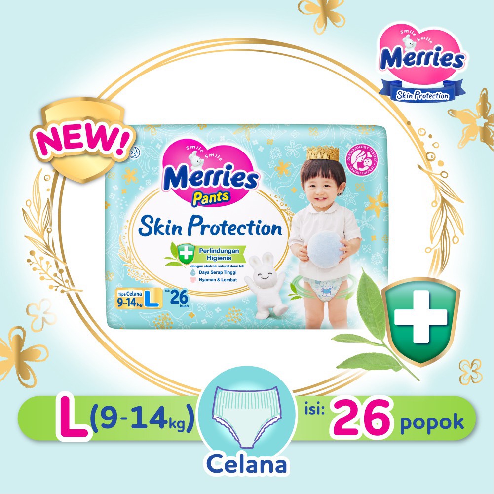 Merries Skin Protection L26 - Merries Popok Celana Skin Protection L 26