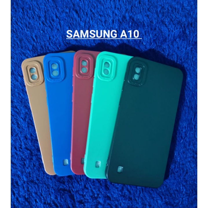 Soft case/slikon/kondom terbaru macaron pro camera/kamera type Hp Samsung A10