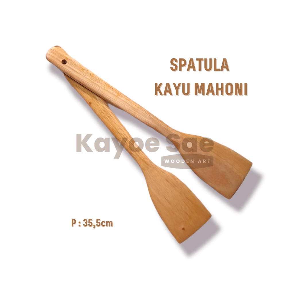 SPATULA KAYU BESAR/ SPATULA KAYU / SUTIL KAYU MAHONI / SPATULA BESAR