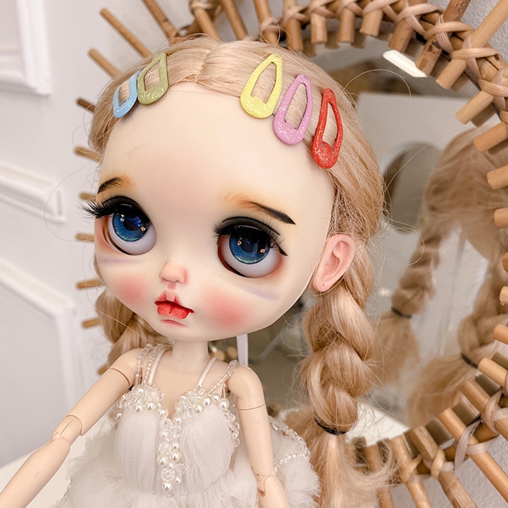【COD Tangding】10 Pcs / Kotak Jepit Rambut Aneka Warna Macaron Untuk Anak Perempuan