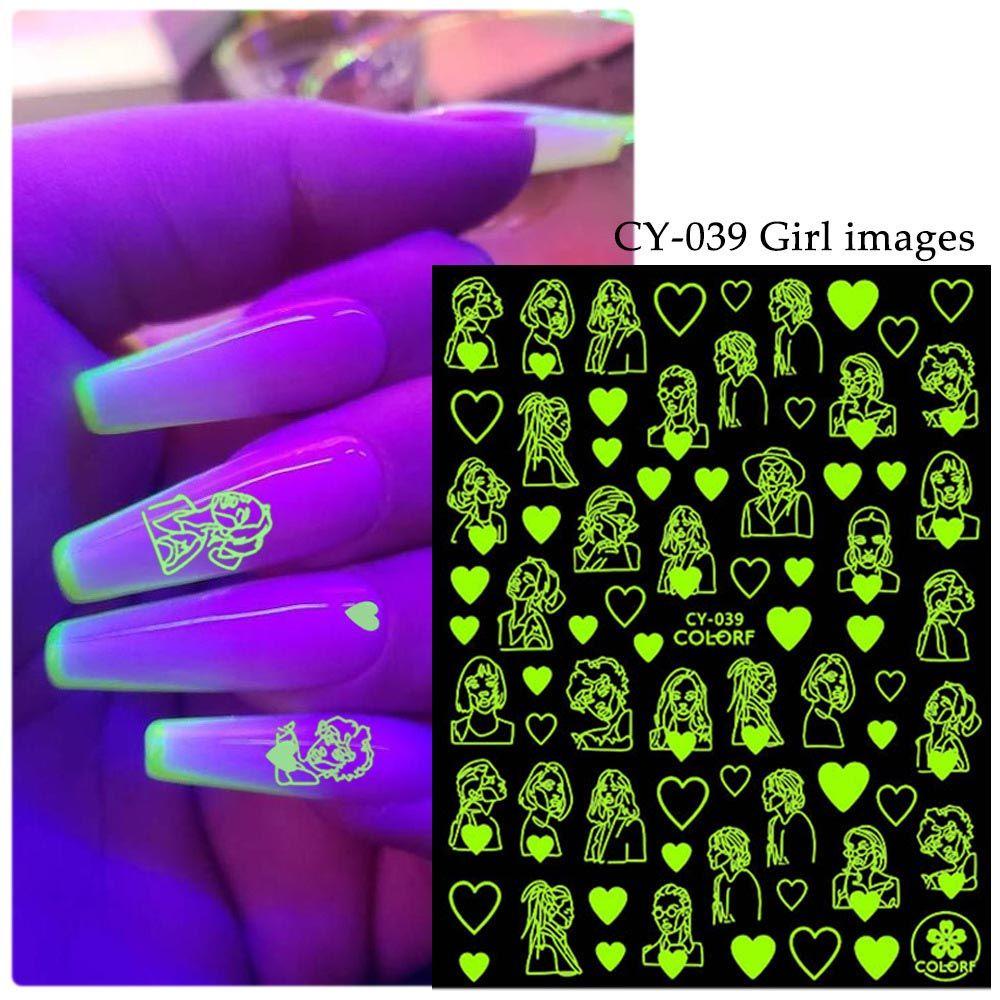 Preva 3D Stiker Kuku Manicure Slider Nails Decals Wajah Abtrak