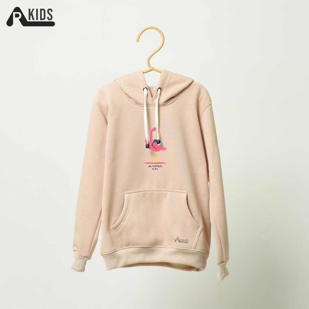 Hoodie / Sweater Anak Perempuan / Laki-laki murah(Unisex) Karakter Bahan Fleece Tebal Motif Flamingo