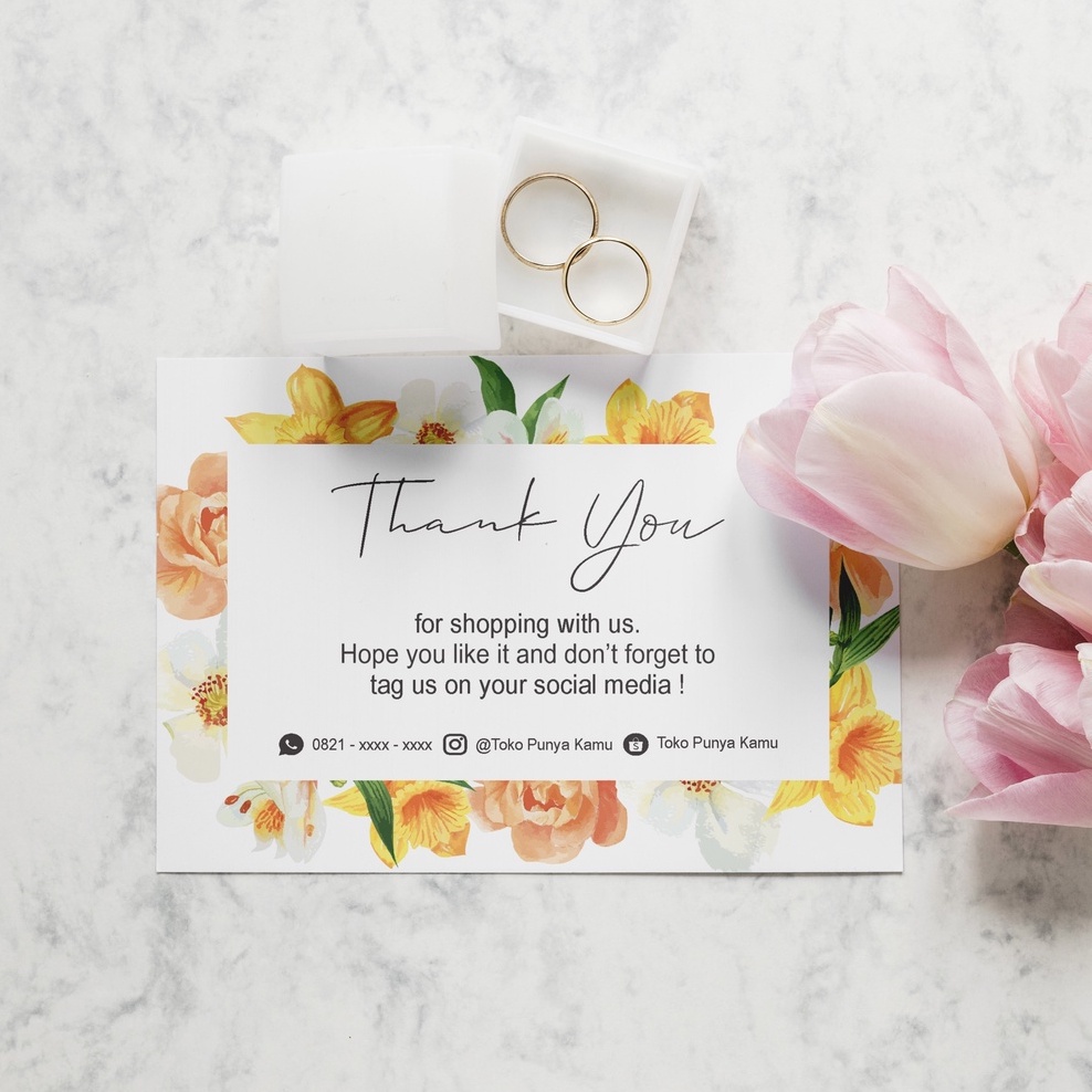 Kartu Ucapan Online Shop, Hampers, Kartu Terima Kasih 029