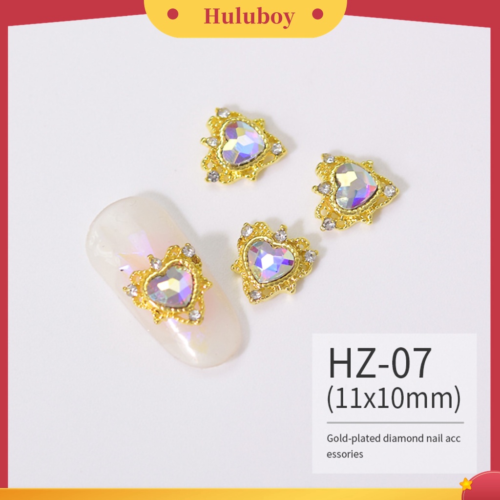 Huluboy Huluboy♡ 10pcs Ornamen Glitter Kuku Tahan Lama Untuk Membuat Perhiasan