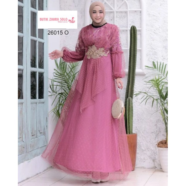 GAMIS BRUKAT TILE YESAYA | DRESS BRUKAT MODERN DULL FURING TERMURAH