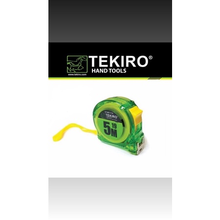 Meteran TEKIRO 5M transparan / Meteran Tangan / Meteran Roll 5 Meter Tekiro