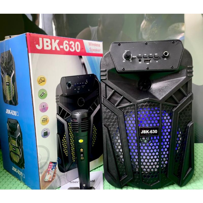 JBK portabel speaker bluetooth 6,5inch free mic karake termurah big bass power music