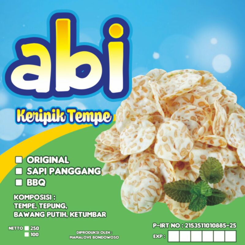 

kripik tempe abi