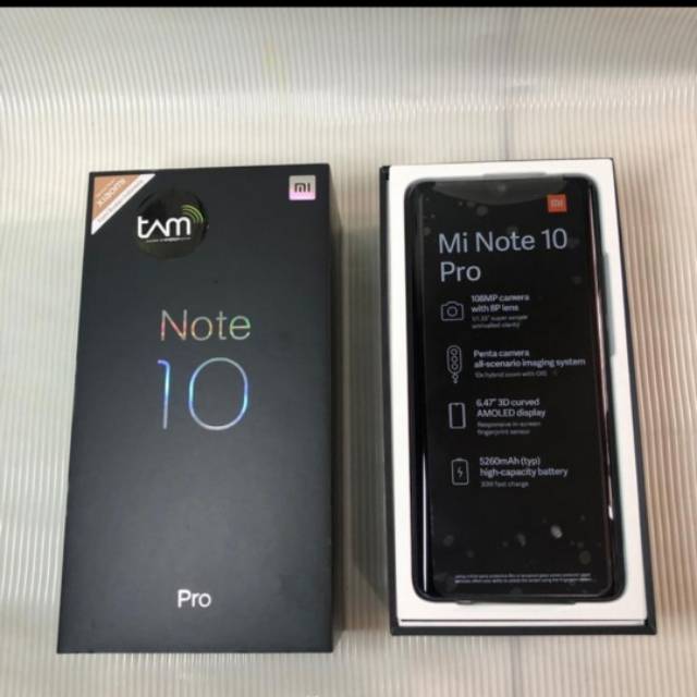 Hp Bekas Xiaomi Mi Note 10 Pro Tam Ram 8 256 Garansi Resmi Indonesia Indonesia