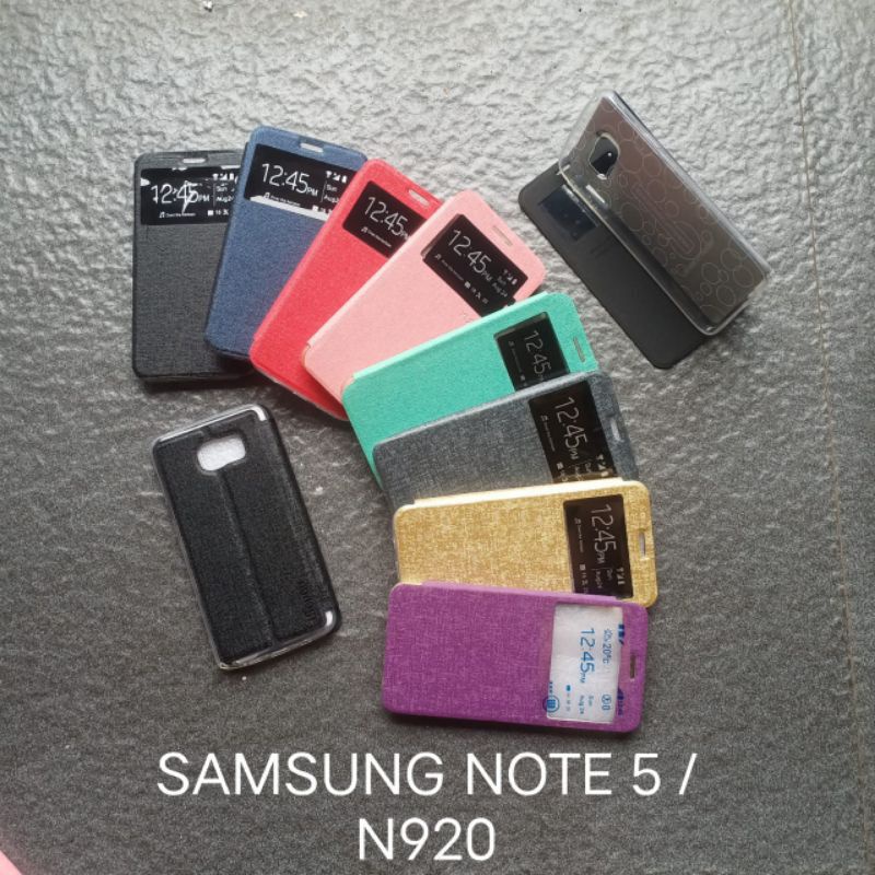 Flip case Samsung Note 5 N920 flipcase book cover sarung dompet