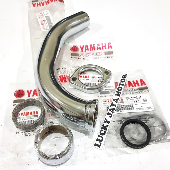 Leher knalpot plus mur ring paking komplit Rxking Rx king Rxk Original-4