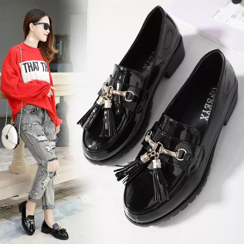 SEPATU WANITA DOCMART FLAT RUMBAI PREMIUM AULA FKH 393