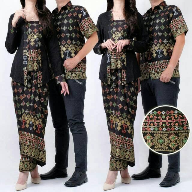 GAMIS COUPLE BAJU MUSLIM SUAMI ISTRI PASANGAN KEKINIAN BATIK KAPEL KONDANGAN PESTA SARIMBIT
