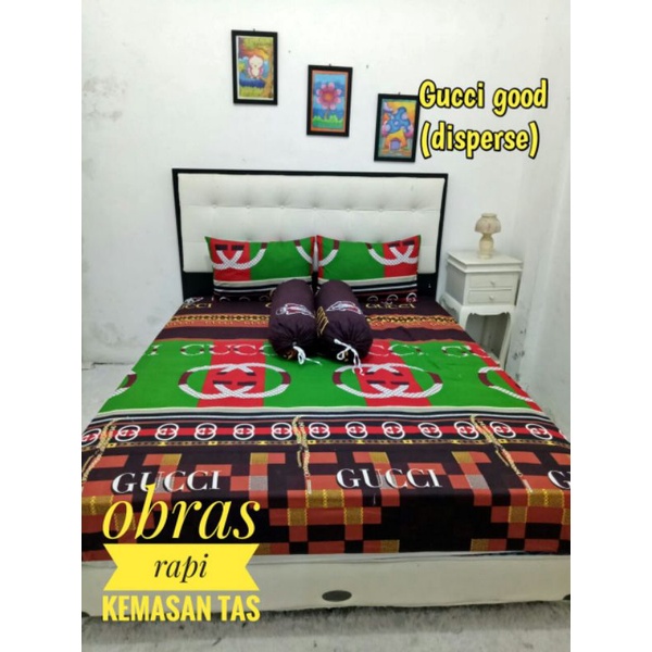 SEPREI 180x200 Gucci BRANDED Terbaru