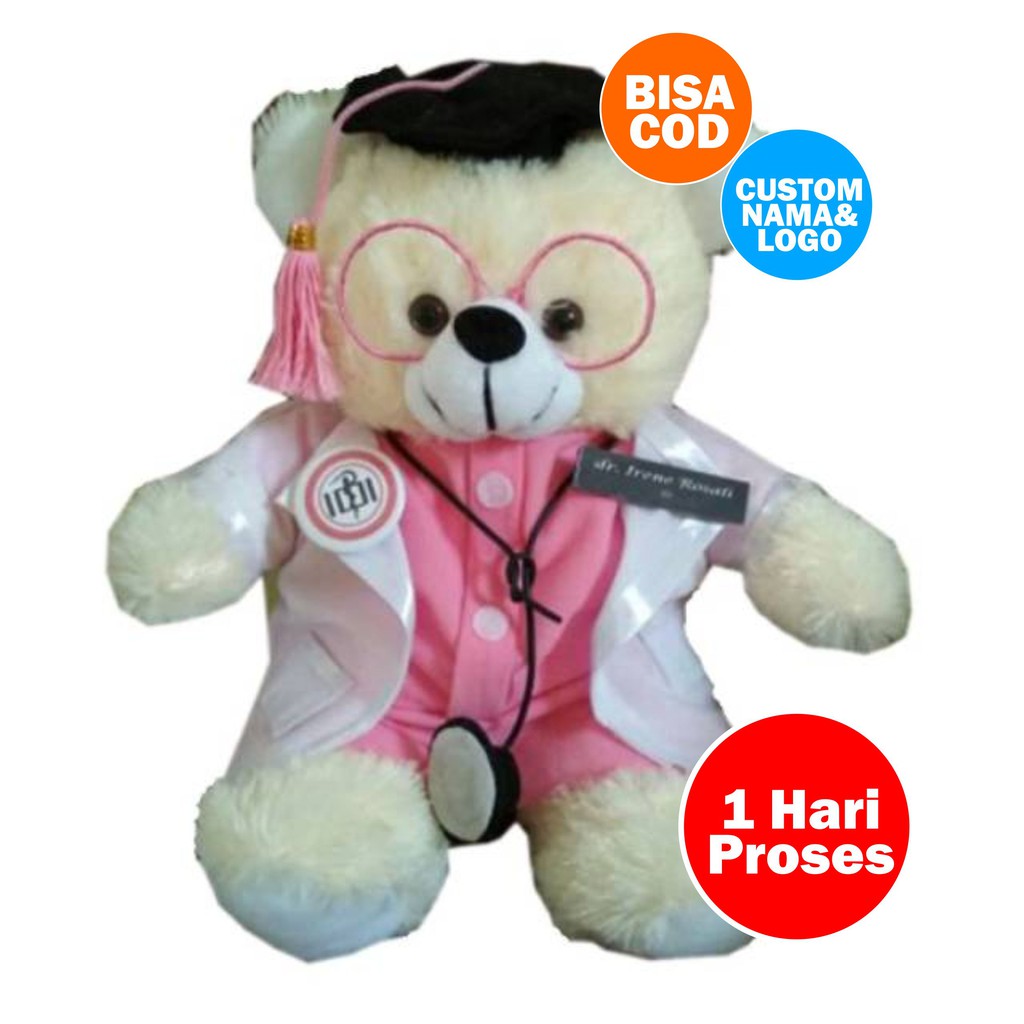 Boneka Wisuda Dokter Termurah Kedokteran Bidan Perawat Tenaga Medis Hadiah Kado Profesi Graduation