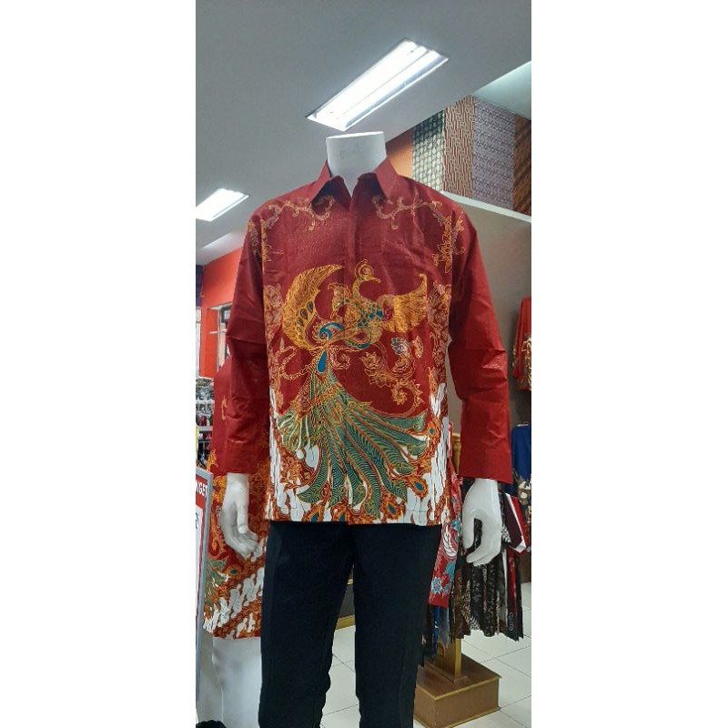 Bali Lestari |Batik Pria Lengan Panjang|Batik Sarimbit Prada