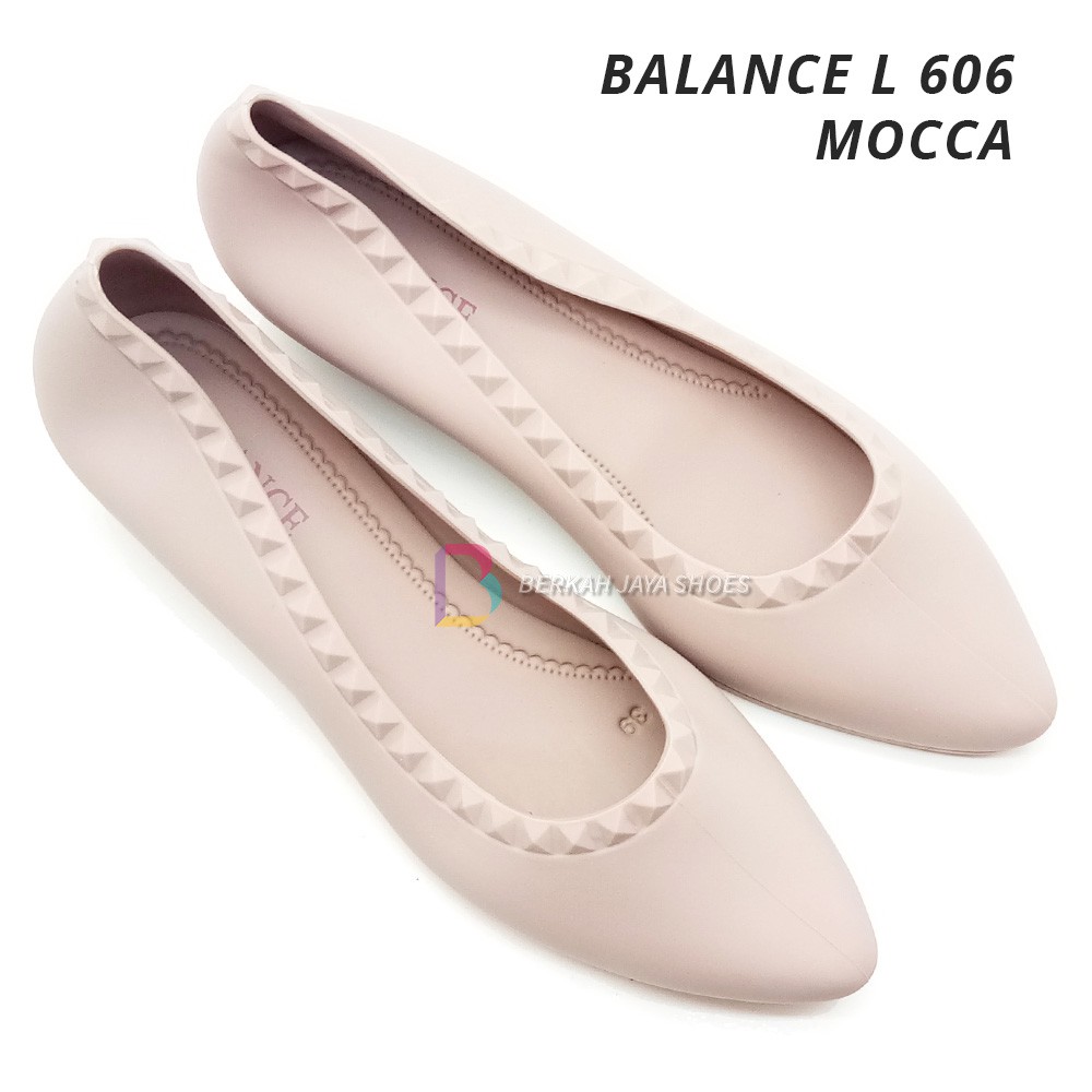 Sepatu Karet Wanita - Sepatu Flat Shoes Karet Wanita Balance L 606 Varian Warna